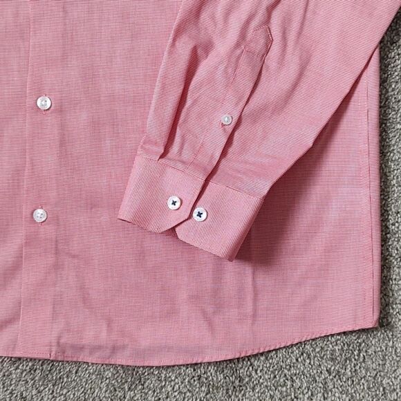 Men's RW&Co. Size XL (17-17.5) Tailored Fit 100% Cotton Long Sleeve Dress‎ Shirt - Picture 6 of 13